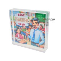 Male Best Teacher Frame (10.5×10.5 cm)