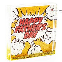 Happy Father's Day - Glitter Frame4 (10.5x10.5cm)