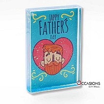 Happy Father's Day - Glitter Frame 1 (15.5 x 10.5 cm)