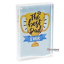 The Best Dad Ever - Glitter Frame (15.5x10.5cm)