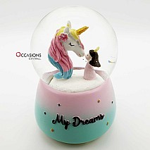 Stars Unicorn Snow Globe