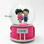 Roses Bunch Snow Globe