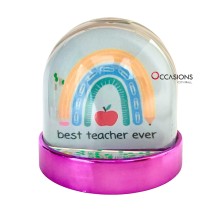 Rainbow Best Teacher Ever Globe